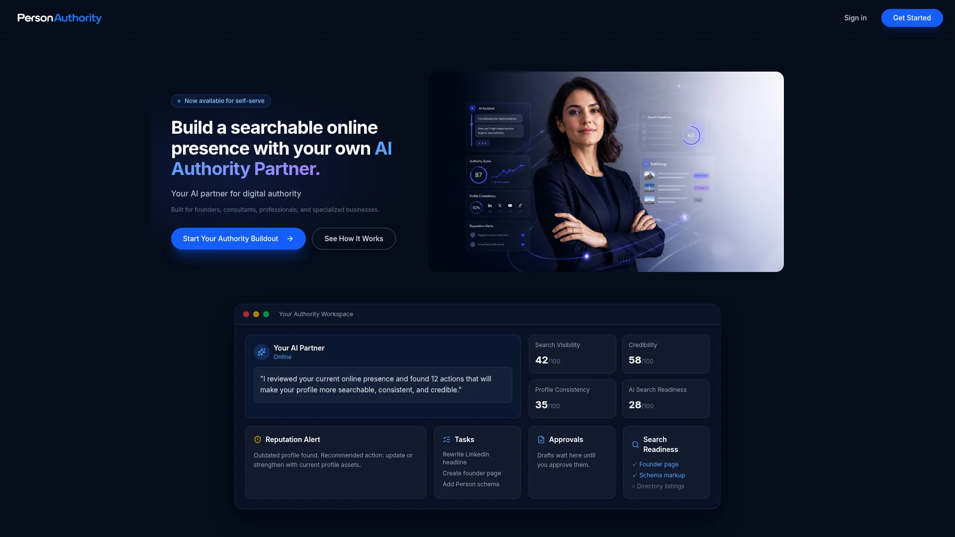 Person Authority website