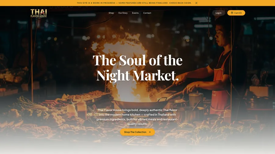 Thai Flavor House website